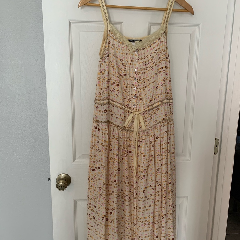 Silk dress. Peruvian Connection.